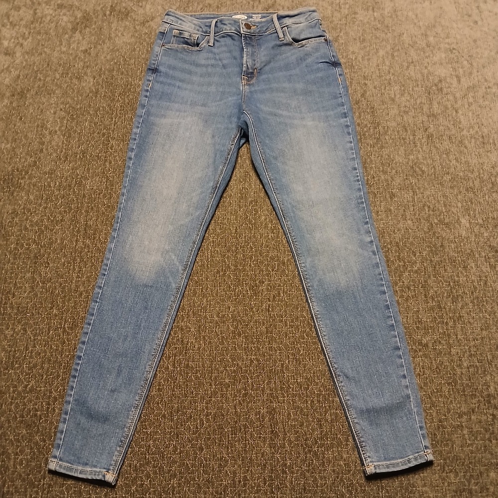 Old Navy Rockstar Super Skinny High Rise Jeans Medium Wash Blue Size 4